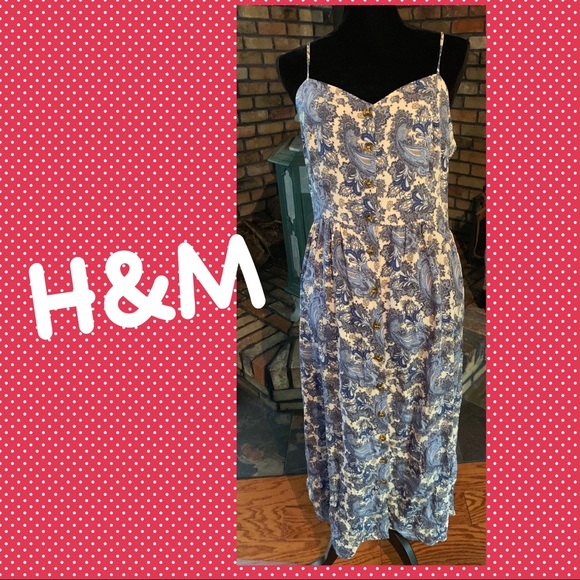 H&M Dresses & Skirts - H&M Button Down Maxi Dress🔵
